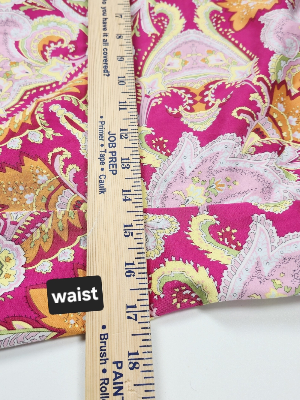 Lauren Ralph Lauren Pink, Yellow & Green Paisley Midi Dress - Picture 8 of 12